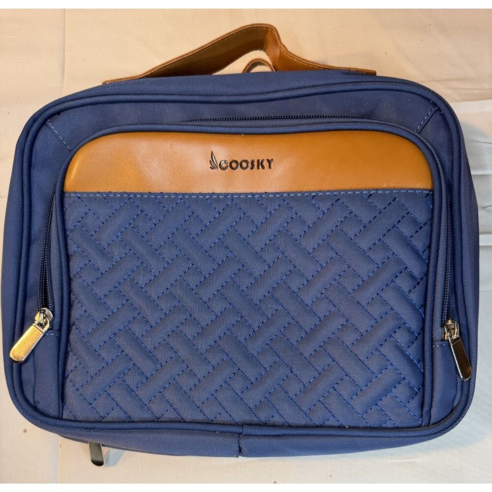 💙 COOSKY Travel Hanging Toiletry Bag for Women – Large Capacity – Blue